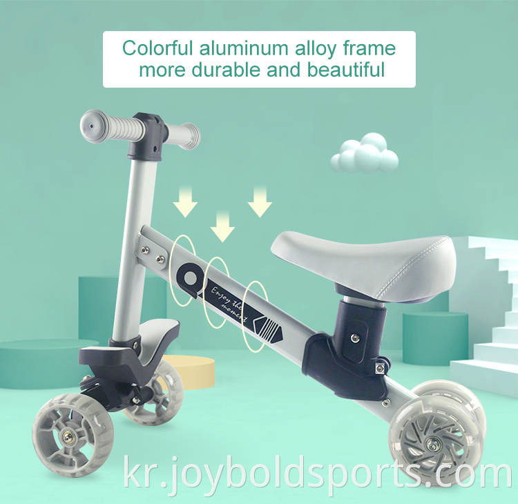 2021 공장 도매 새로운 디자인 뜨거운 판매 아이 아기 균형 자전거 다채로운 알루미늄 합금 프레임 아이 균형 자전거